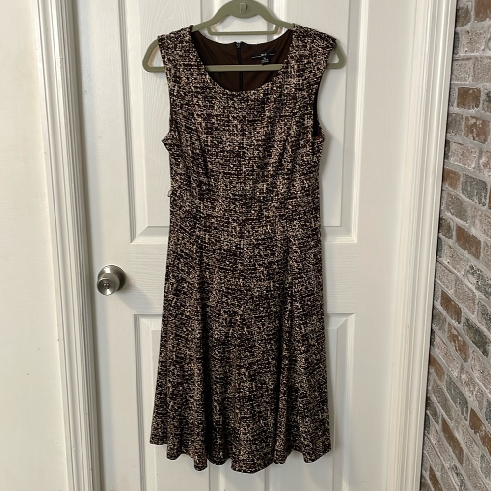 R&K White/Brown Variegated Dress.  14